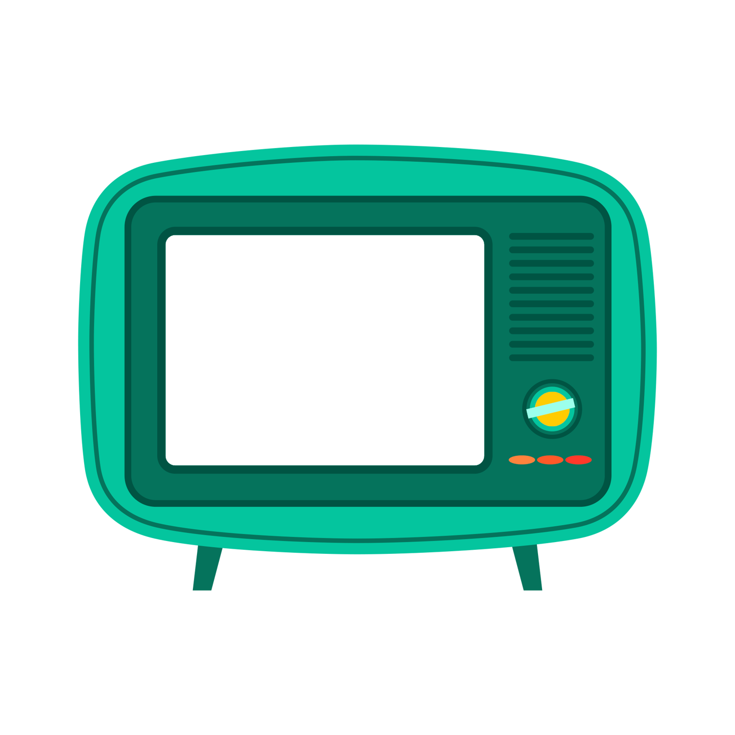 image of a mid century modern tv