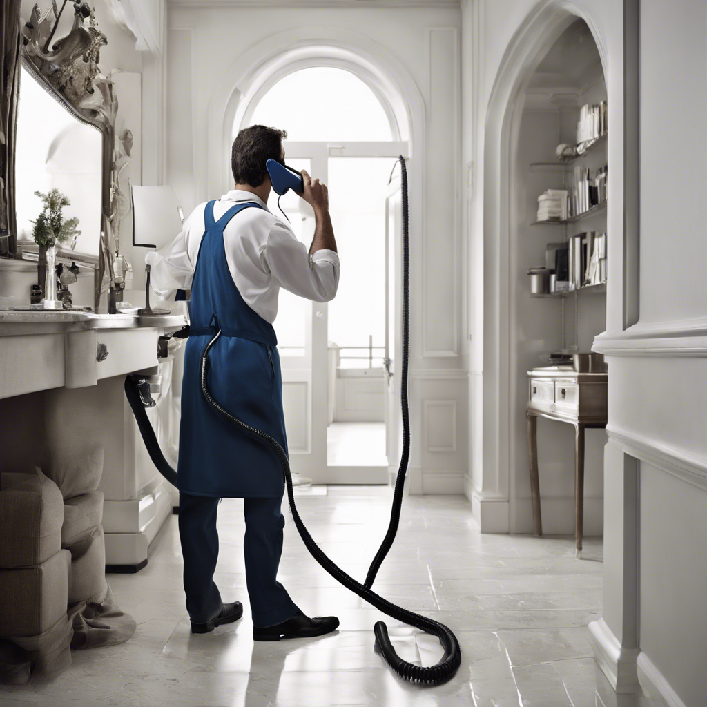 a person using a vacuum to clean a carpet