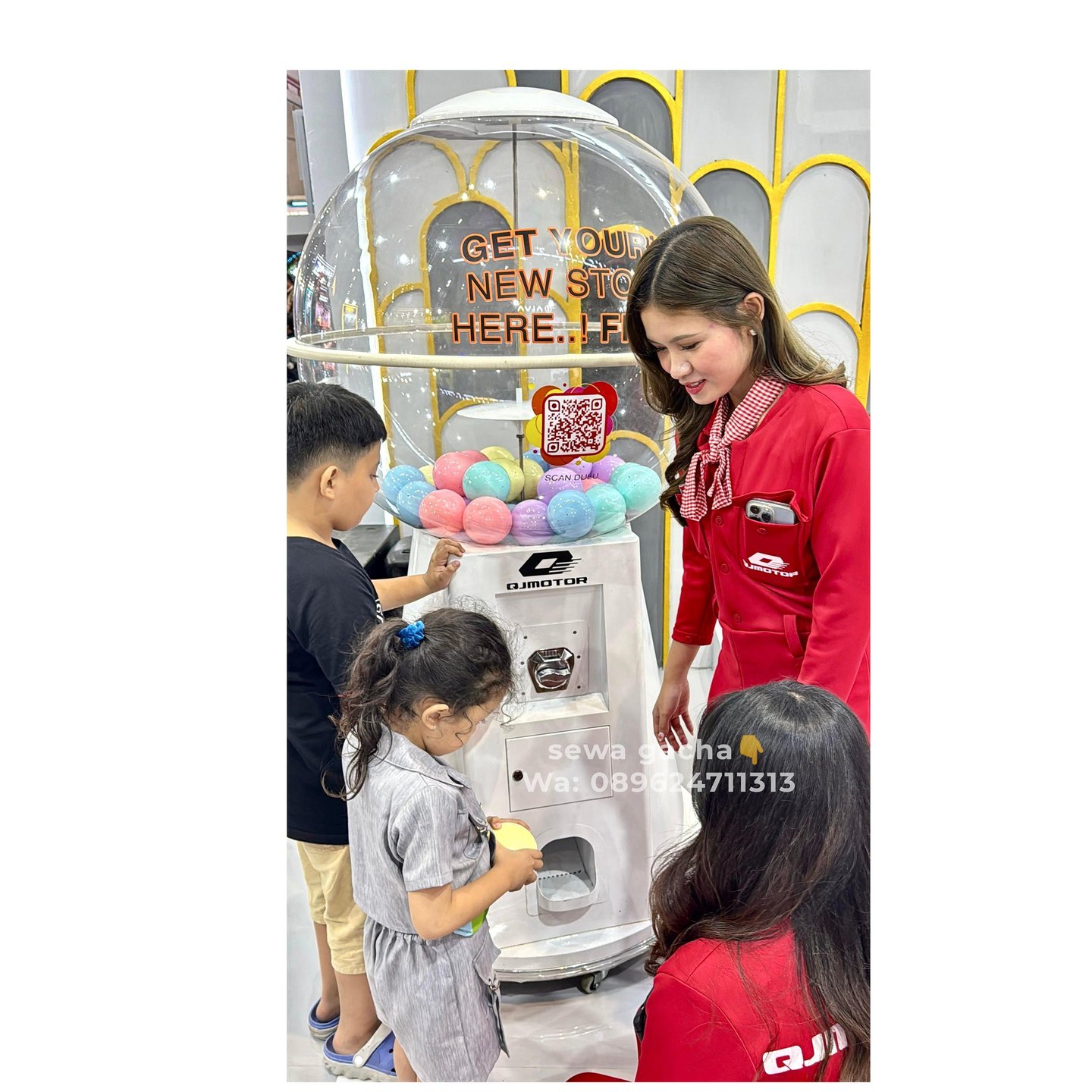 sewa mesin gachapon jumbo surabaya