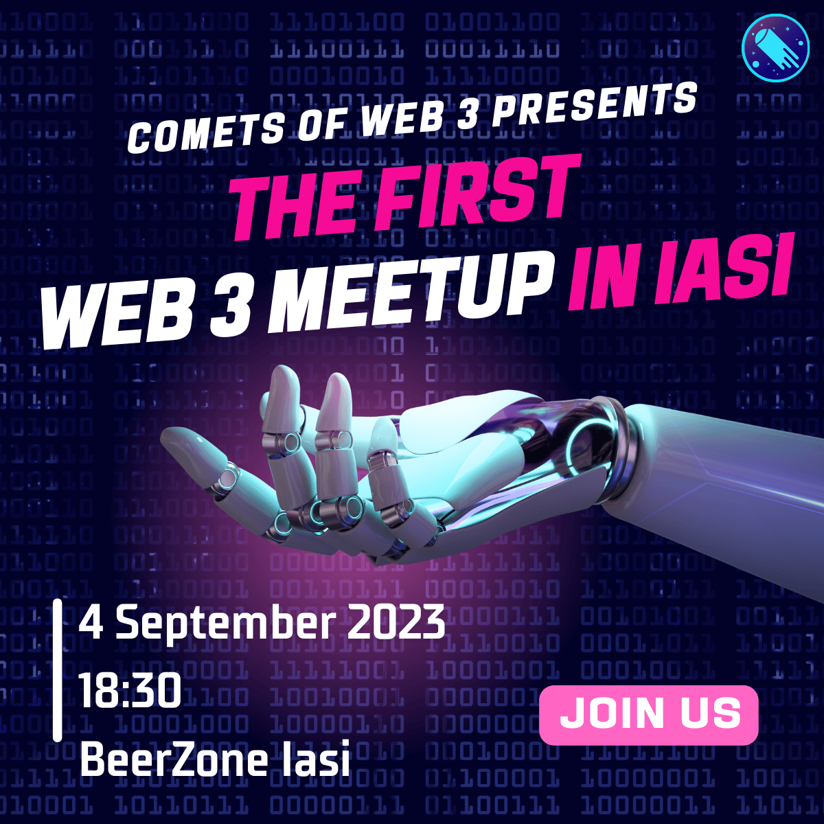 first meetup in Iasi announcement