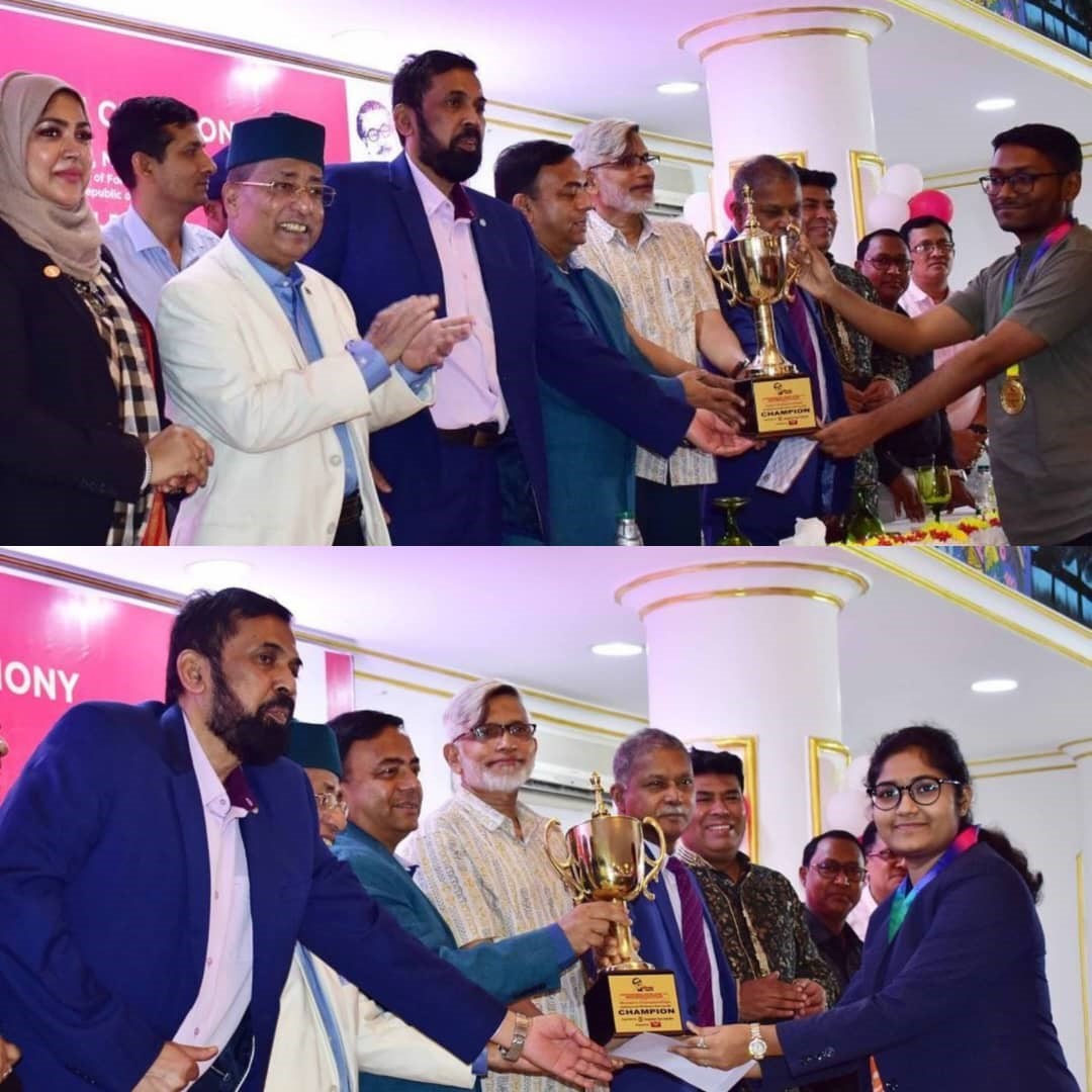 Bangladesh's IM Mohammad Fahad Rahman & WCM Jannatul Ferdous wins Asian Zone 3.2 Chess Championship 