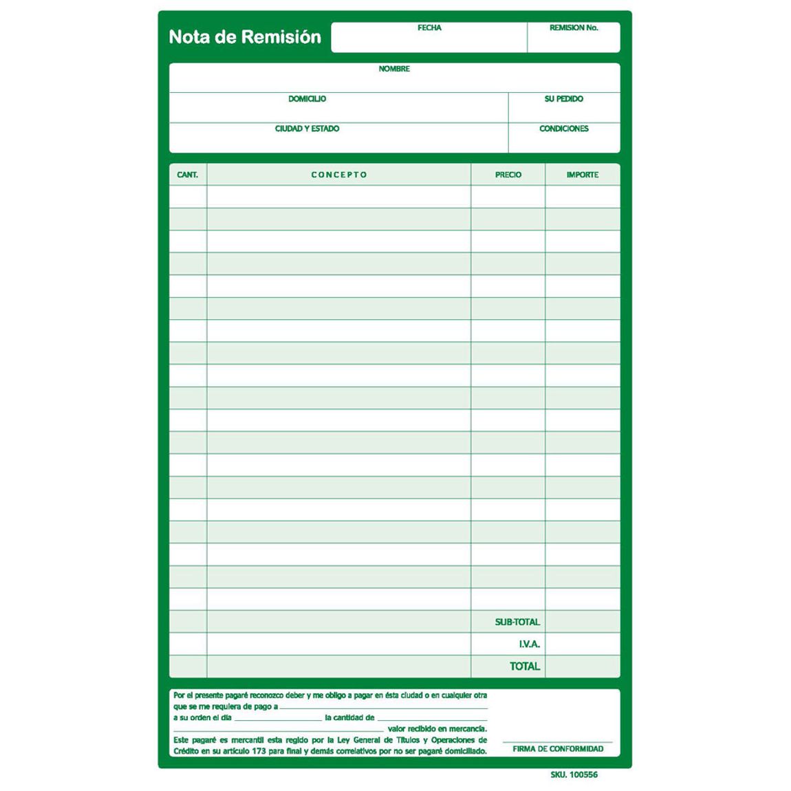 AvantiRed fabrica notas sencillas de remision