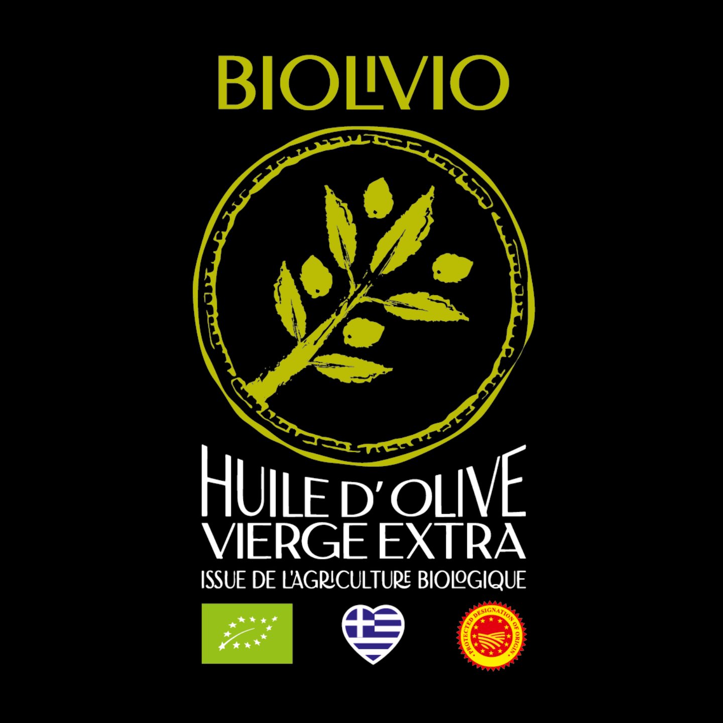 logo biolivio huile d'olive vierge extra issue de l'argiculture biollogique 