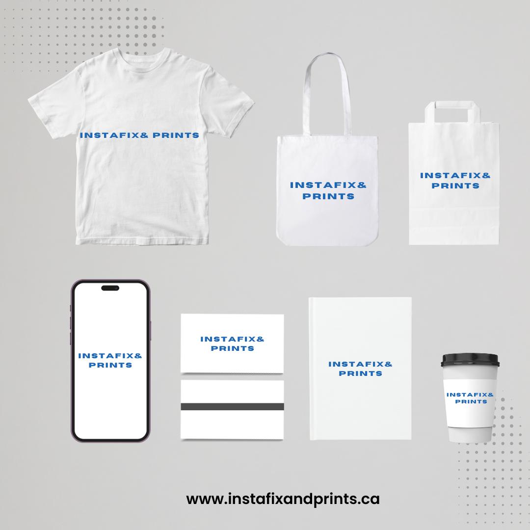 InstaFix logo printed apparels