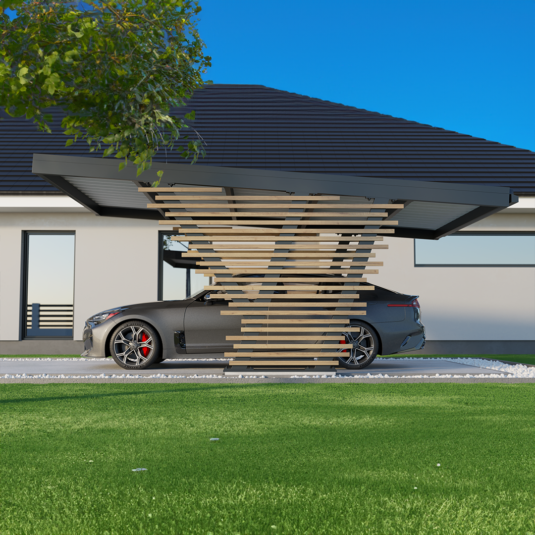 Ażurowe wypełnienie z drewna naturalnego lub kompozytowego