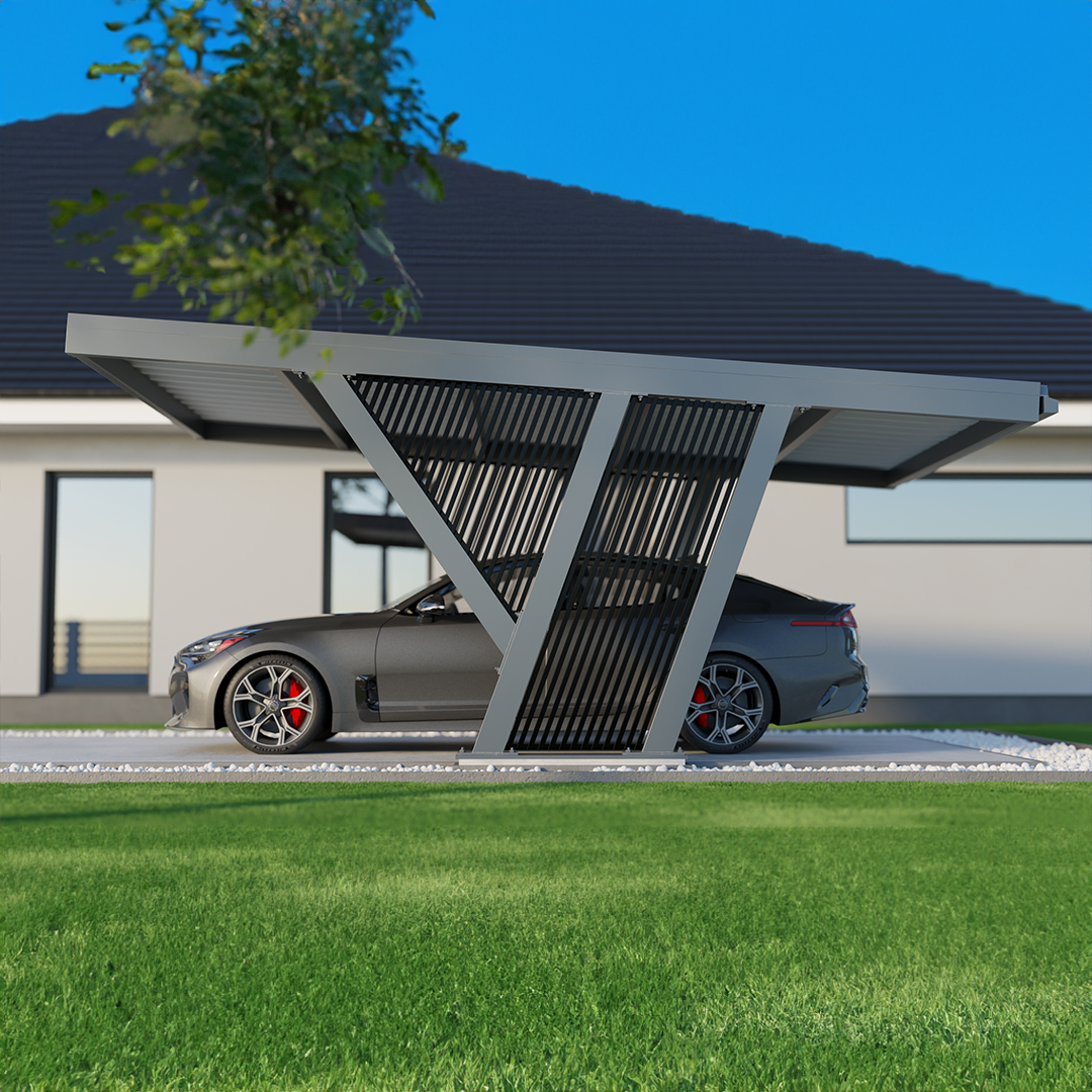 Panel czarny z lamelami pionowymi