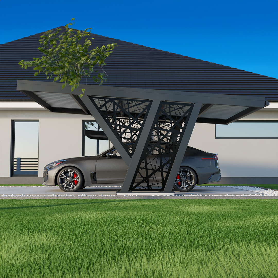 Panel czarny z blachy wypalanej laserowo 