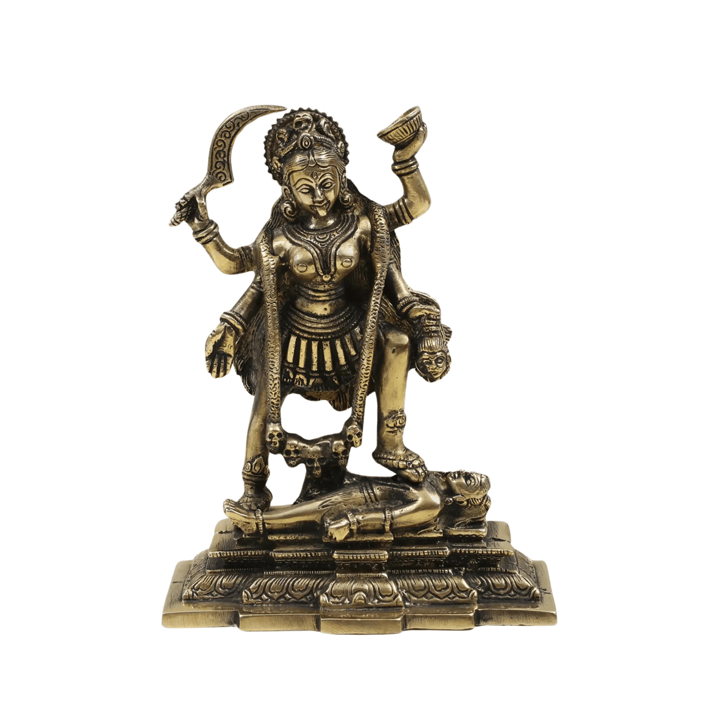 Handmade Brass Kali Idol India