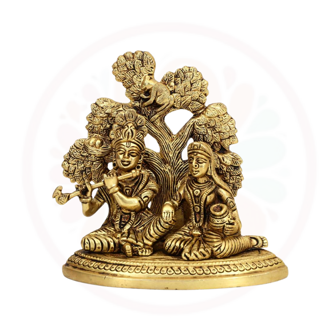 Export Quality Brass Radha Krishna Idol