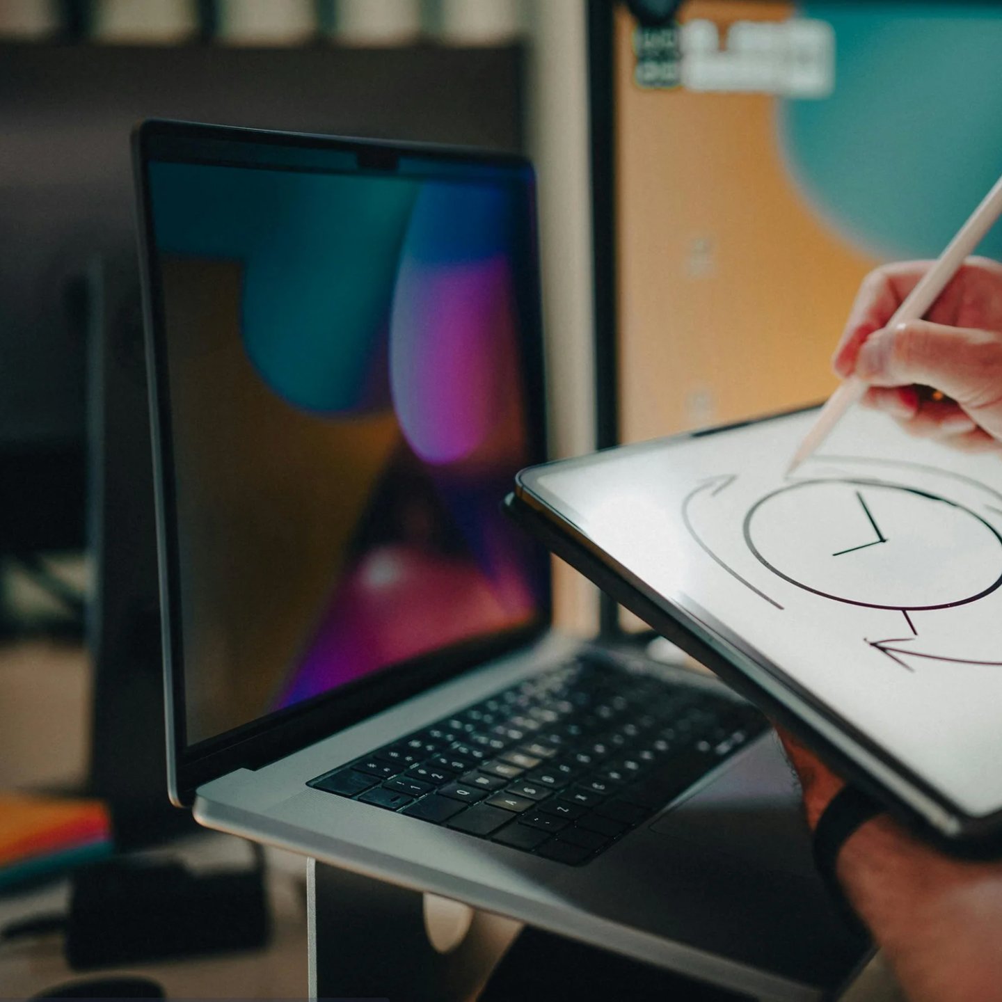 graphic designer working