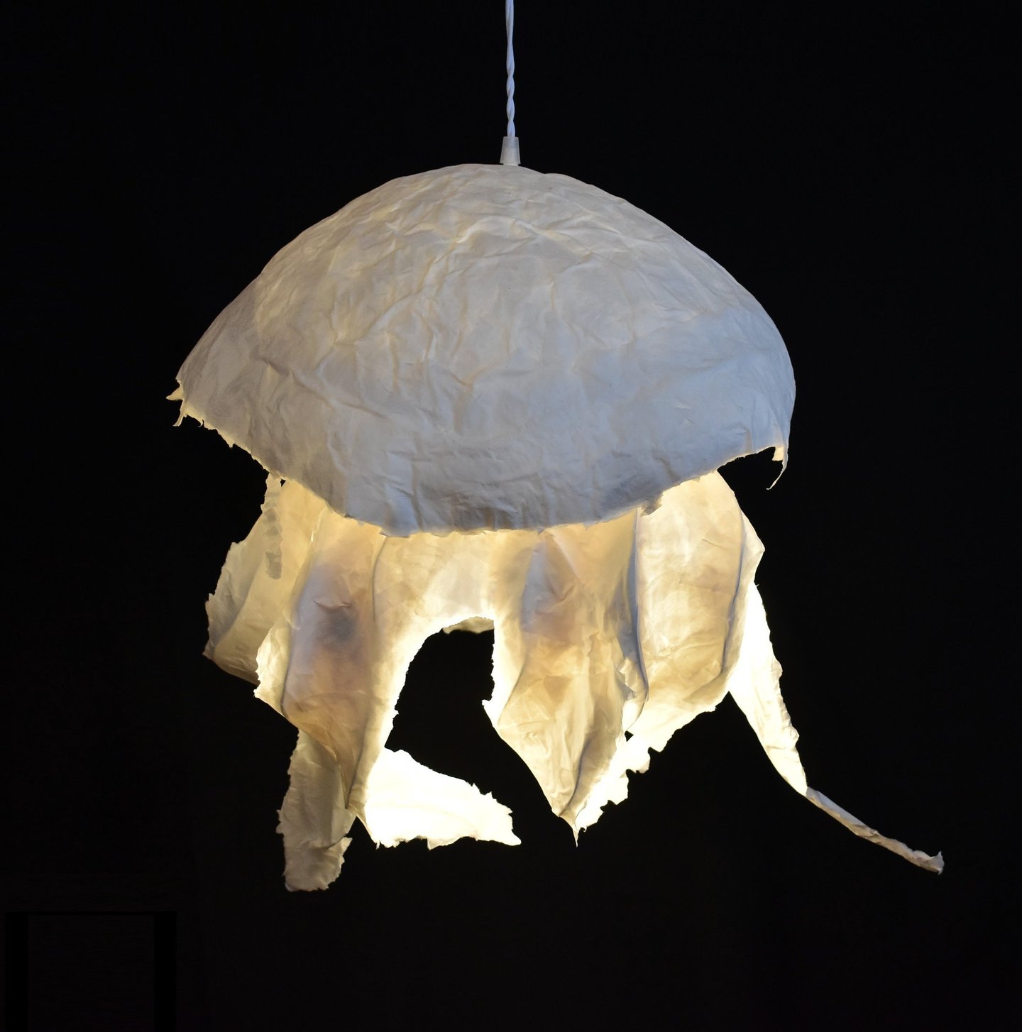 méduse géante sculpture lumineuse