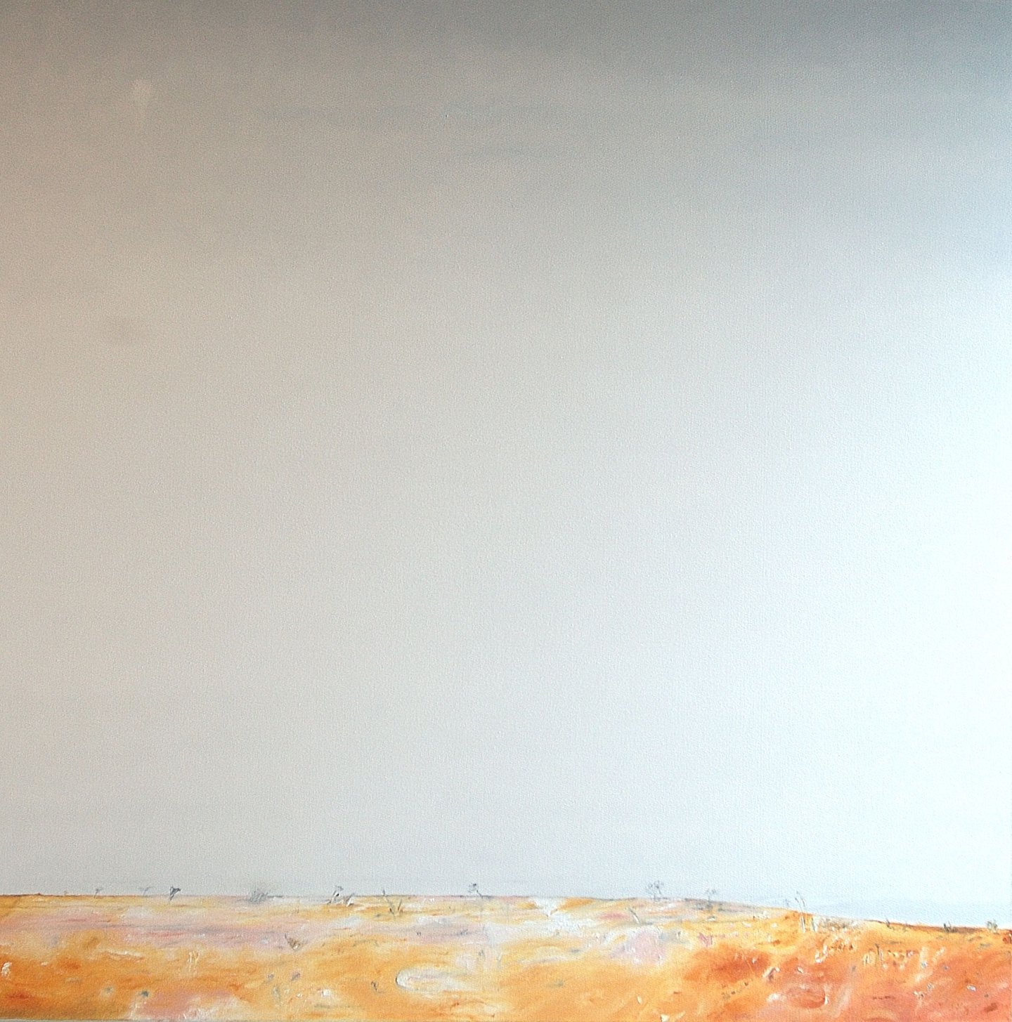 Larger Lonely Landscape. Oil on canvas. 2023. 122 x 122 cms.