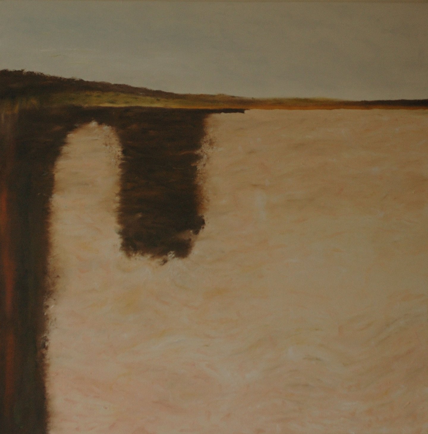 Australian Grey Landscape. Oil on canvas. 2023. 102 x 102 cms.