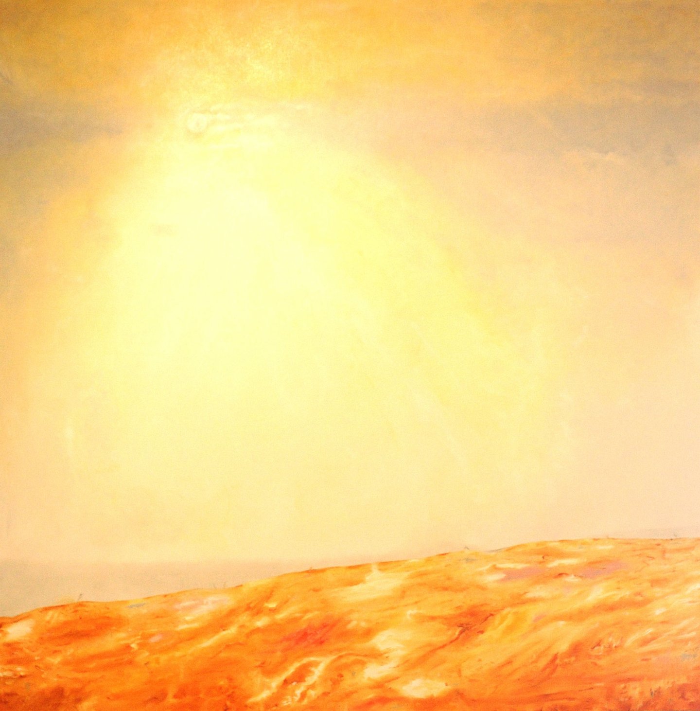 Large Lonely Landscape 2. Oil on canvas. 2023. 122 x 122 cms.