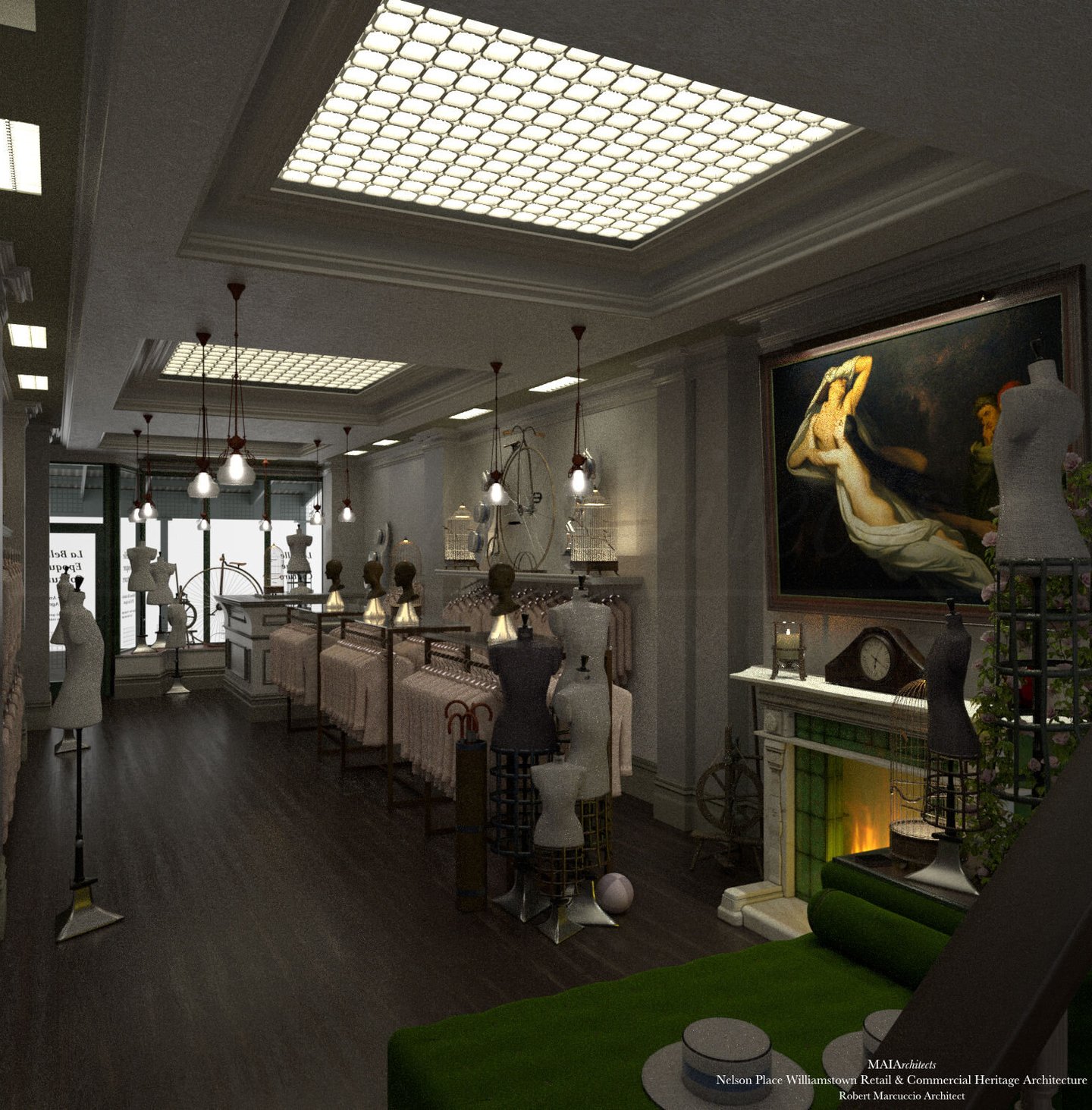 Williamstown Nelson Place Heritage Architecture, Shop Interior 1, MAIArchitects Robert Marcuccio