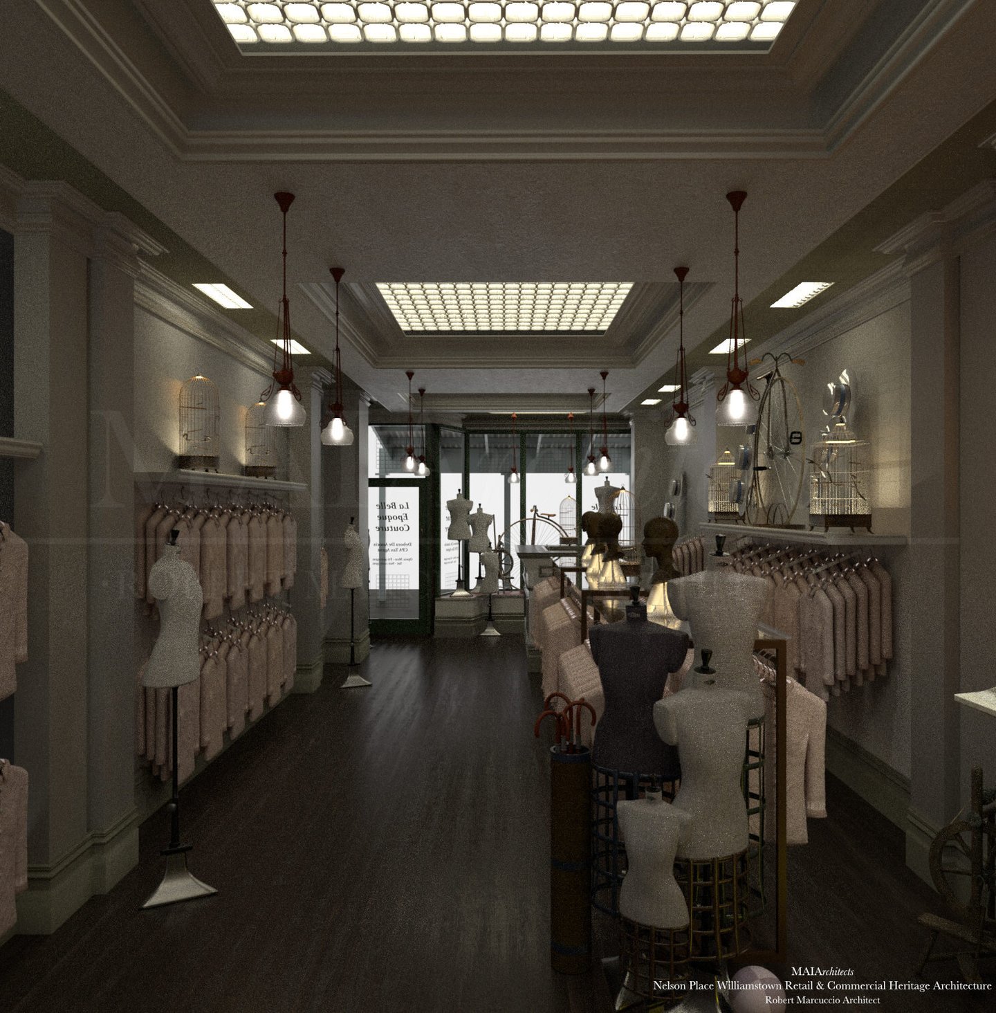 Williamstown Nelson Place Heritage Architecture, Shop Interior 2, MAIArchitects Robert Marcuccio