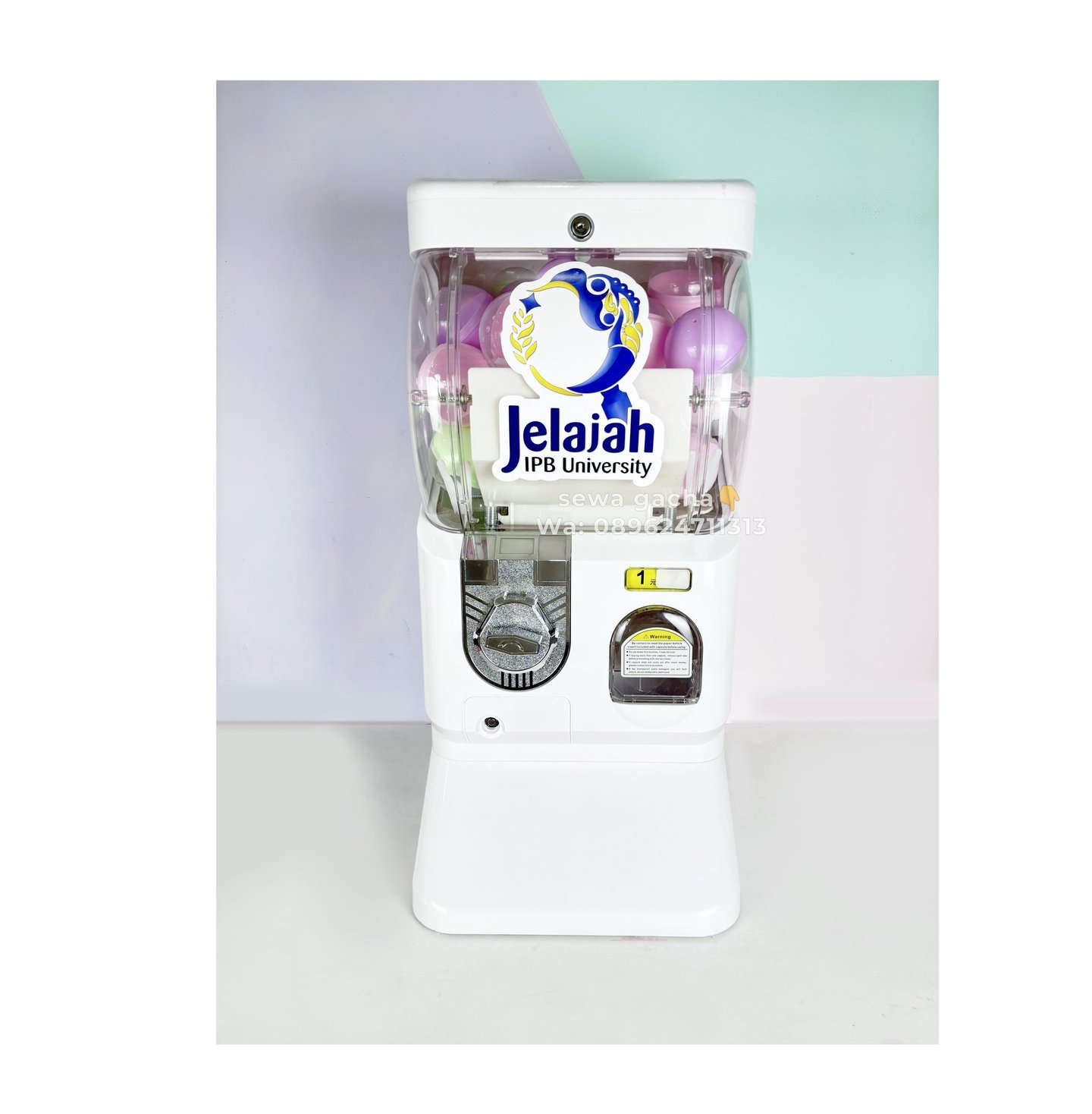 sewa mesin gachapon putih jabodetabek