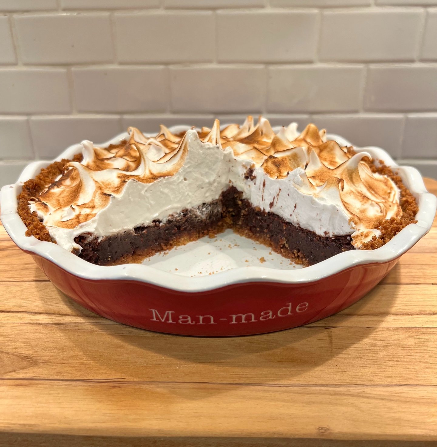 S'mores brownie pie