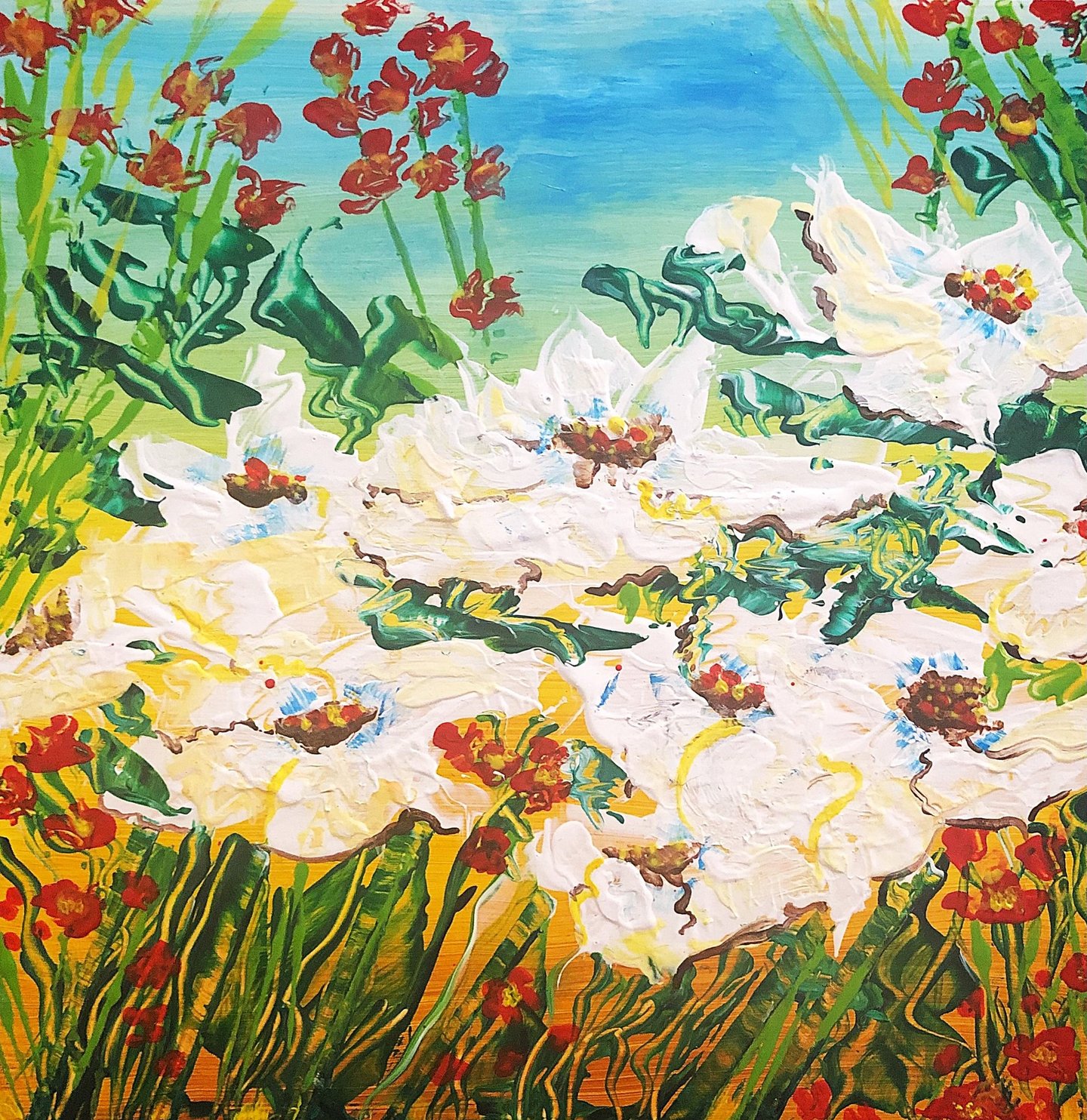 Sample picture of an unframed work linking to the unframed paintings collection.