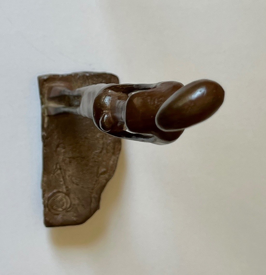 sculpture bronze marron femme africaine mère bébé