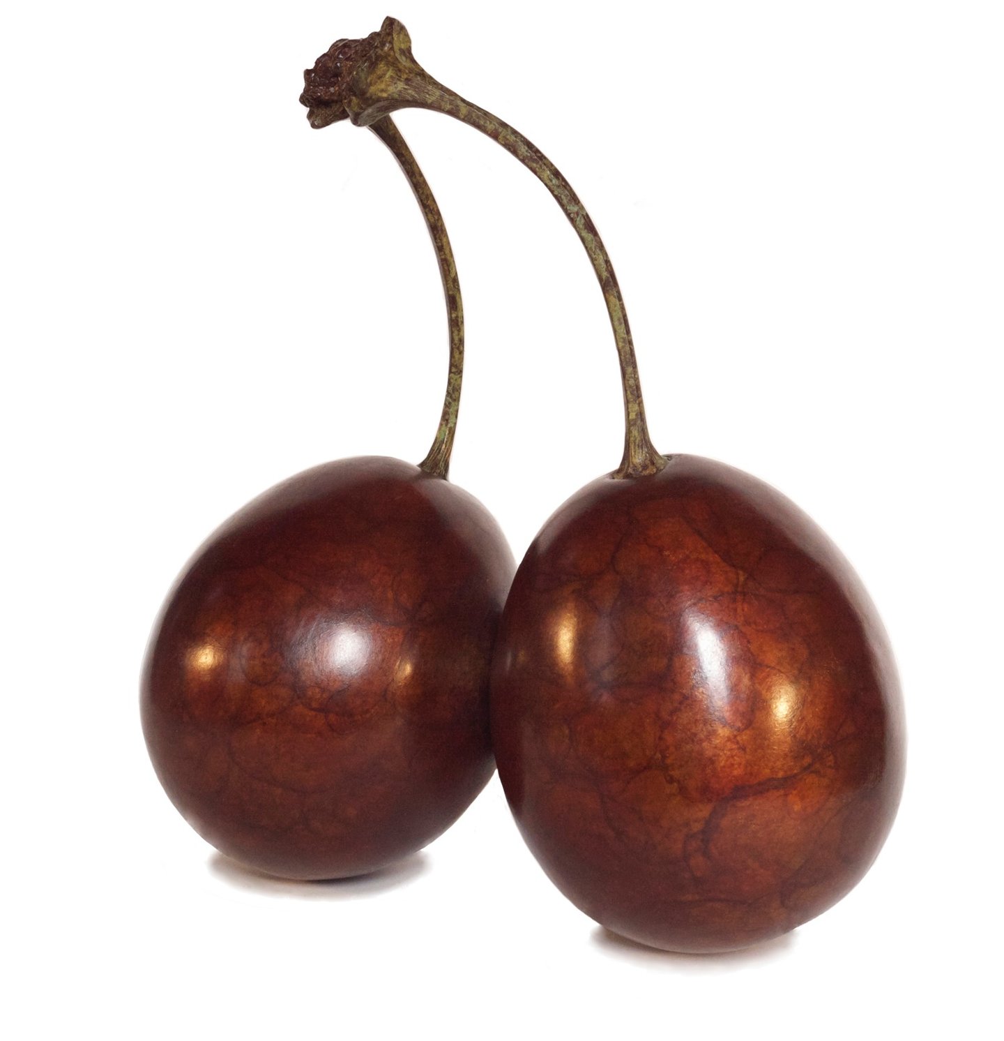 Bronze Sculpture of Plums By Mark Richard hall