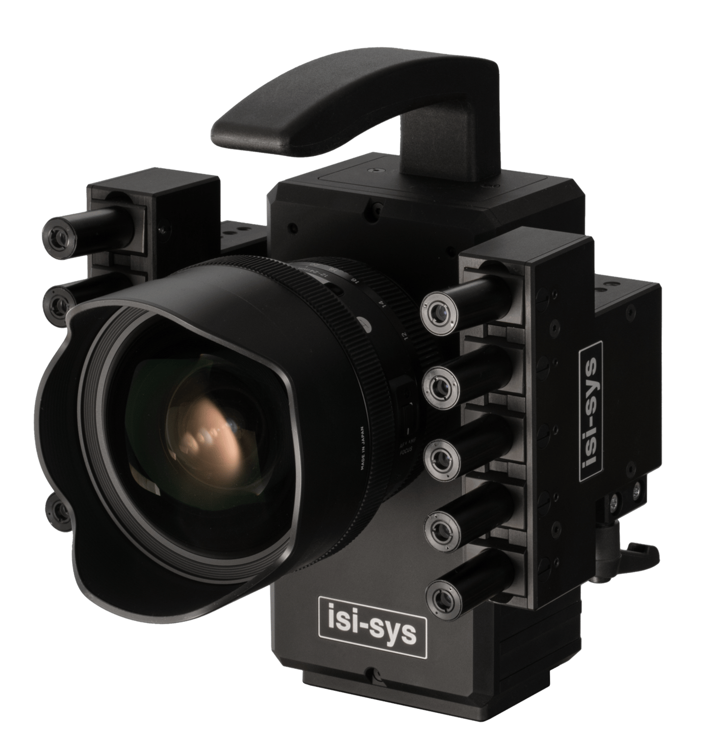 Picture of a laser shearography camera and laser diodes