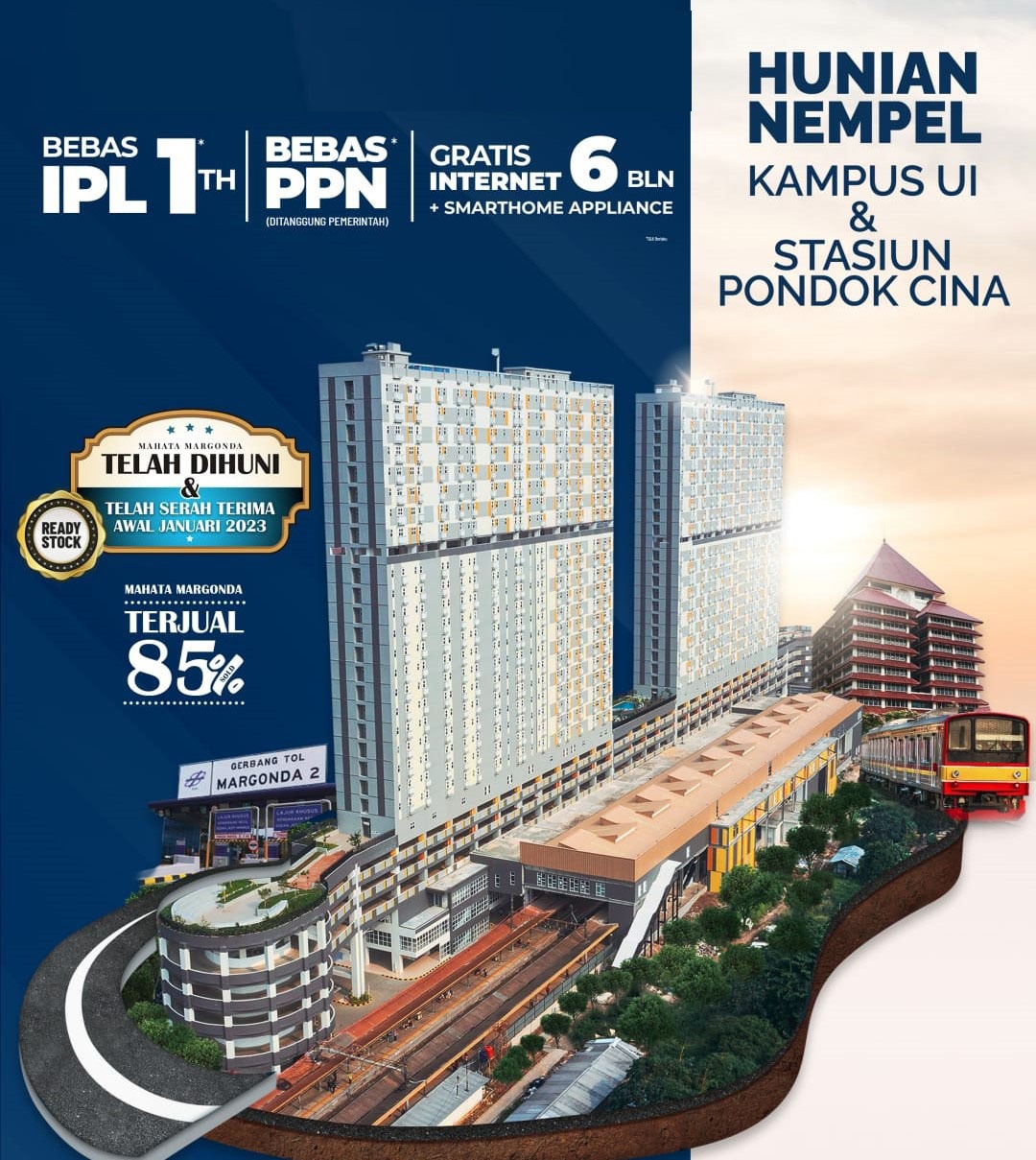 apartemen mahata margonda depok dekat ui