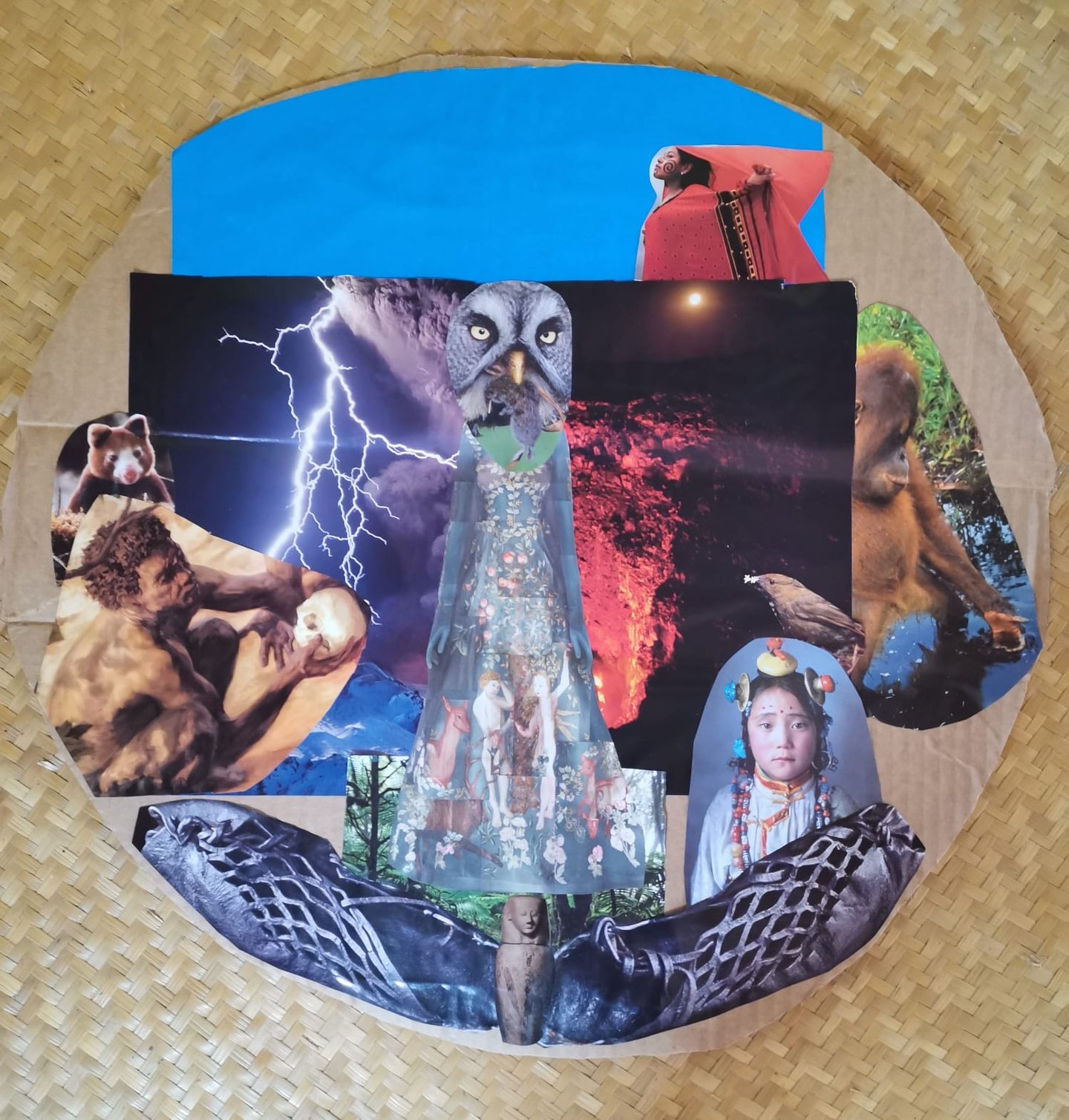  Collage “La noche oscura del alma”, obra de arteterapia de Rosa M Sepúlveda, que acompaña procesos 