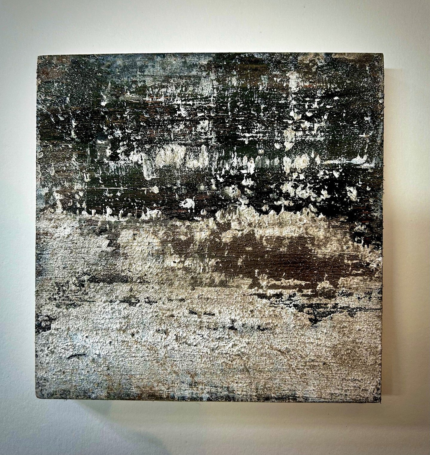 Mixed media abstract art. Landscape abstract. Laurence Moracchini Ditchling Studio.