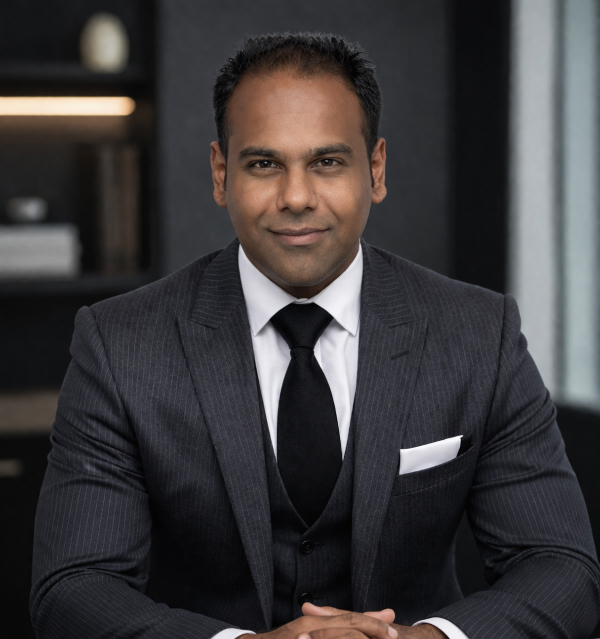 Professional corporate headshot of an Executive Search Director Caleb Maistry