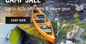 Backcountry 40% off camp sale add banner