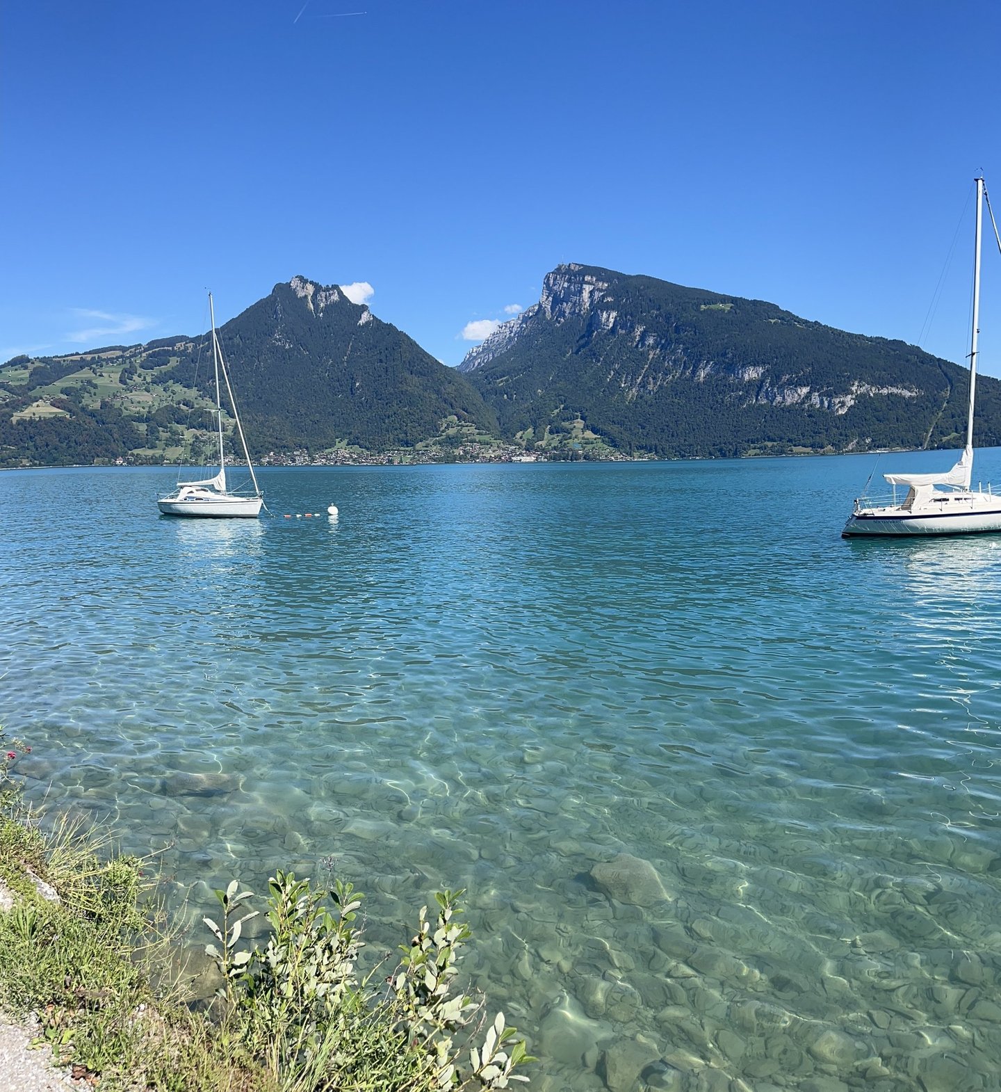 Looking up the Justistal from Faulensee