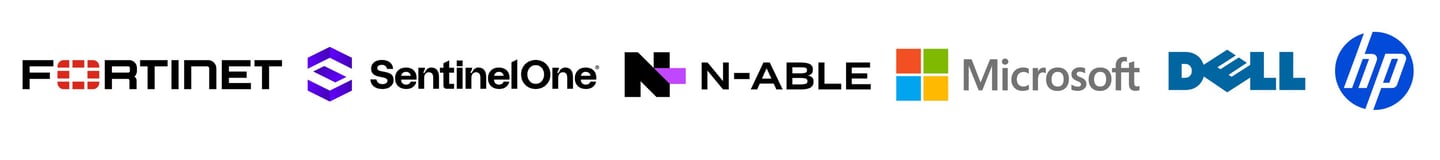 microsoft dell hp fortinet sentinelone nable partners