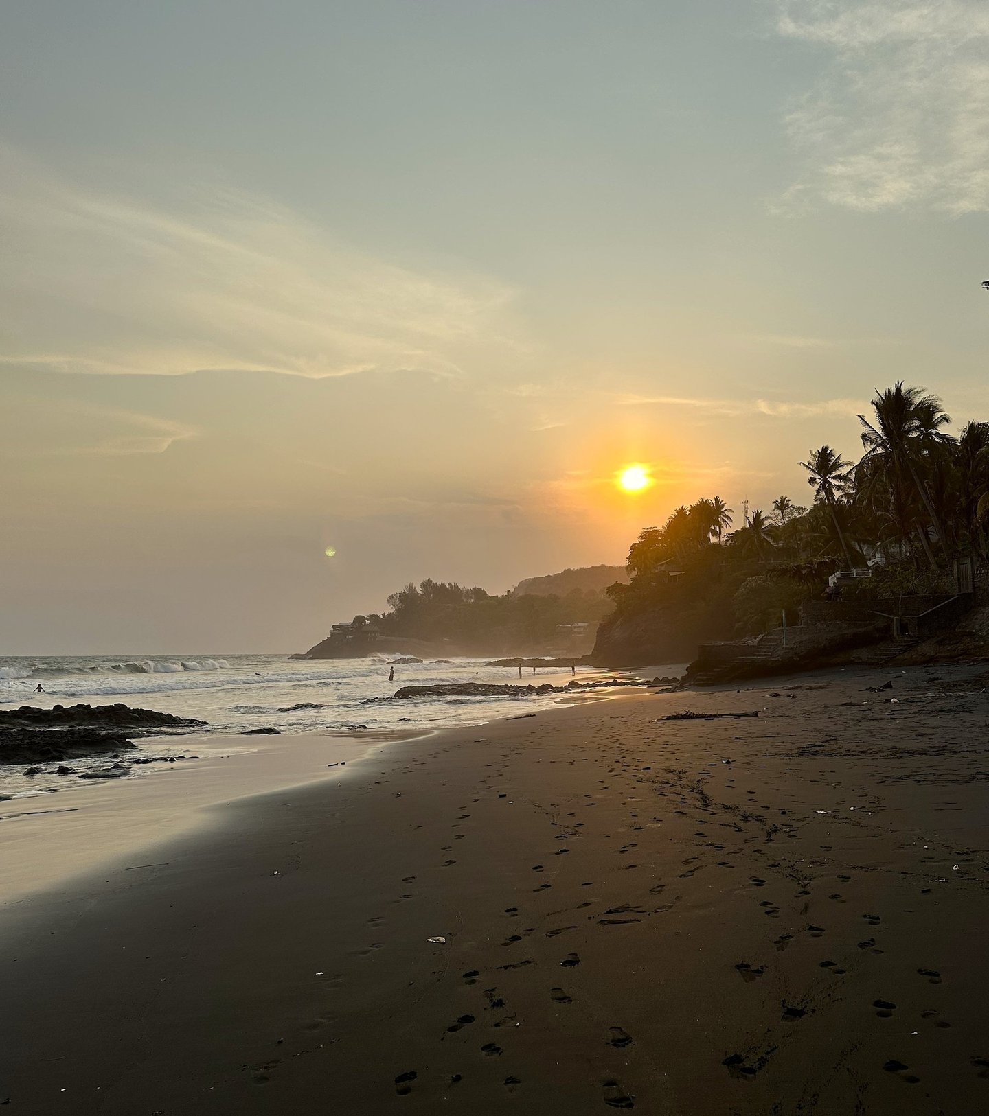 sunset at bitcoin beach el salvador