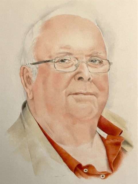 memorial portrait, Father, Dad, pencil portrait, pencil art