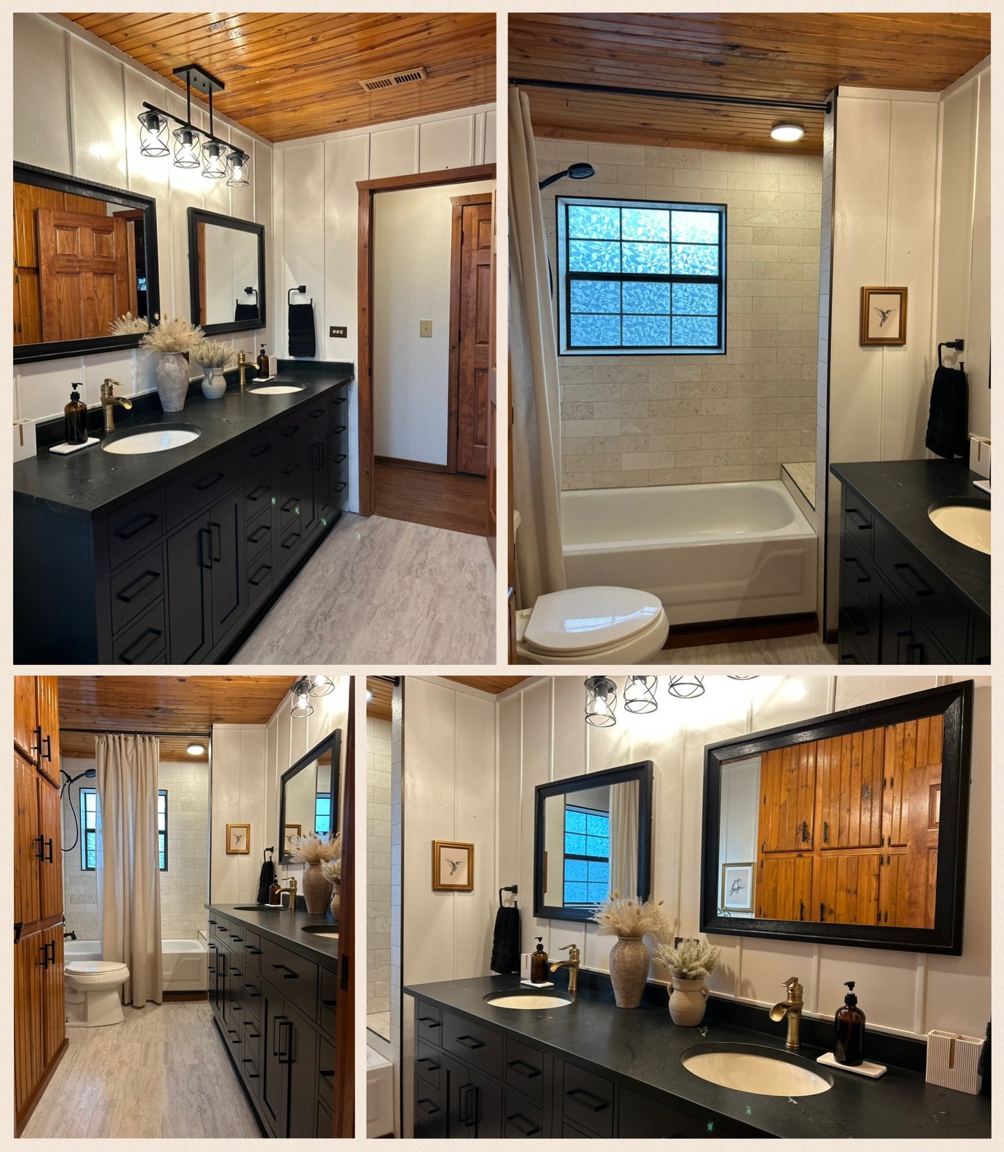 Photo of a main bathroom we redesigned 