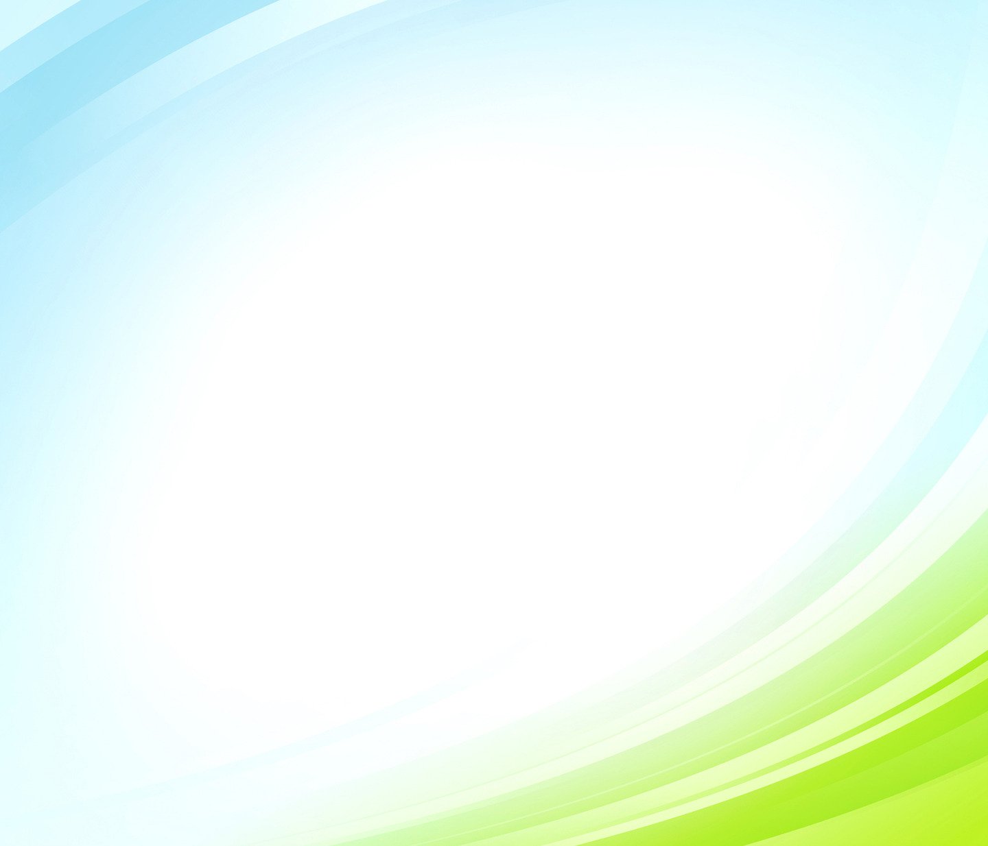 Abstract blue and green wave background with a white central copy space.