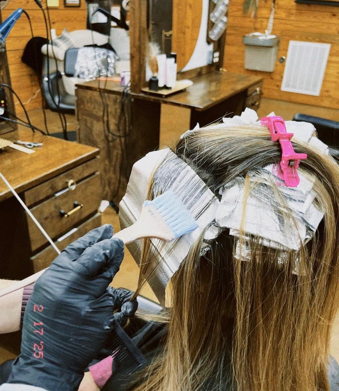 highlighting technique at Meraki and Co salon and spa greer sc 