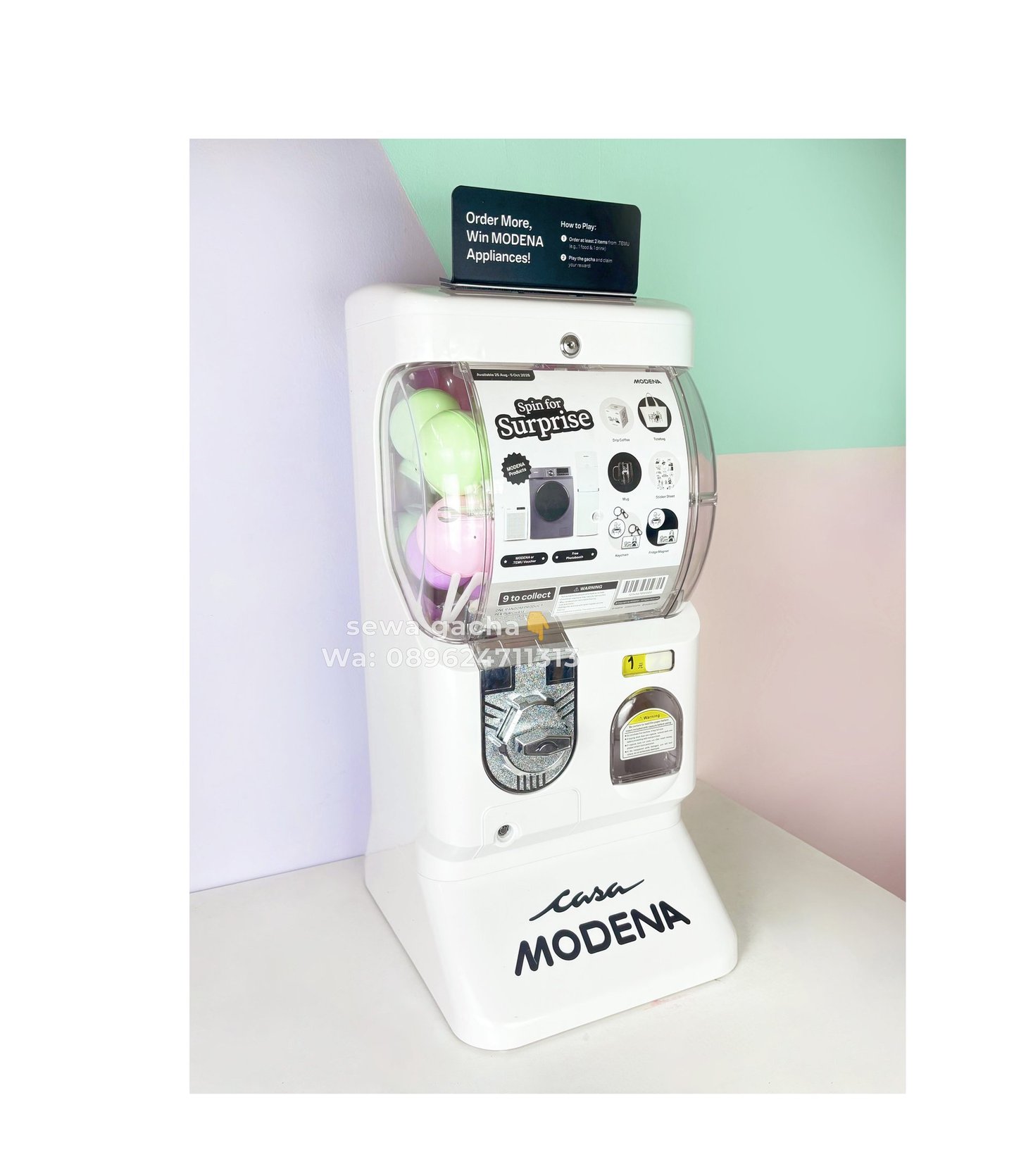 custom mesin gachapon mini