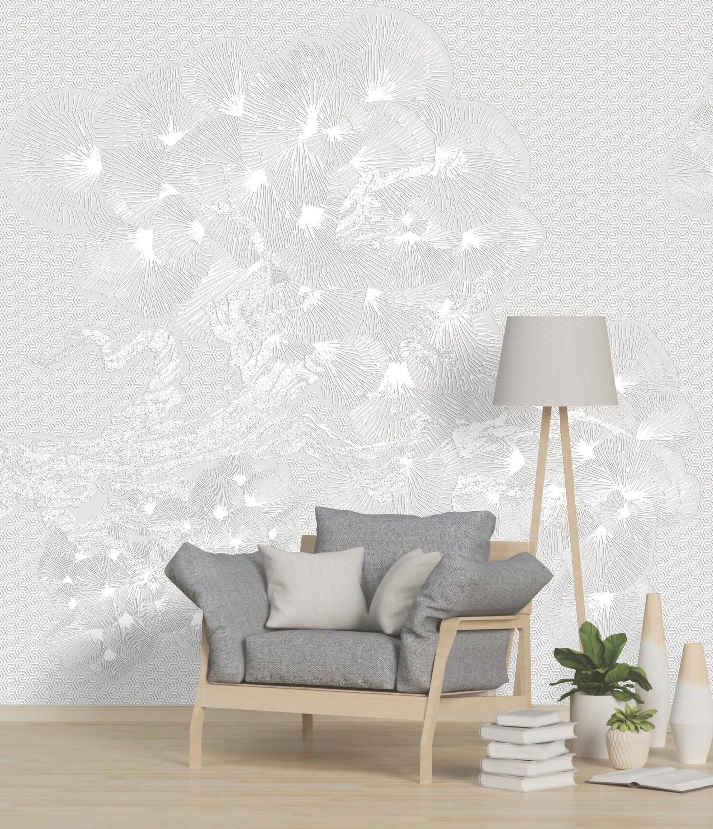 Pines canvas design printed on Dimense Media Matt