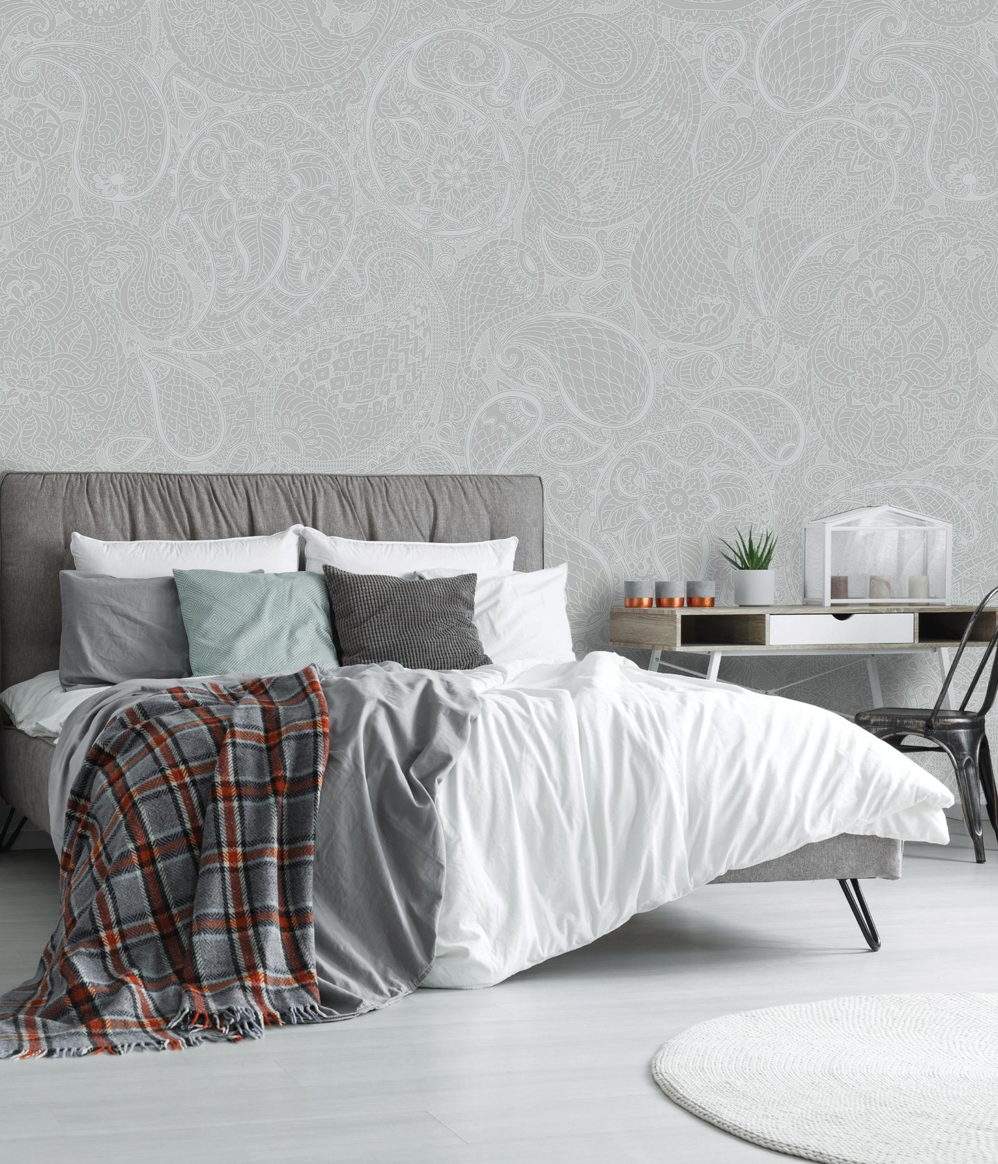 Paisley canvas design printed on Dimense Media Matt