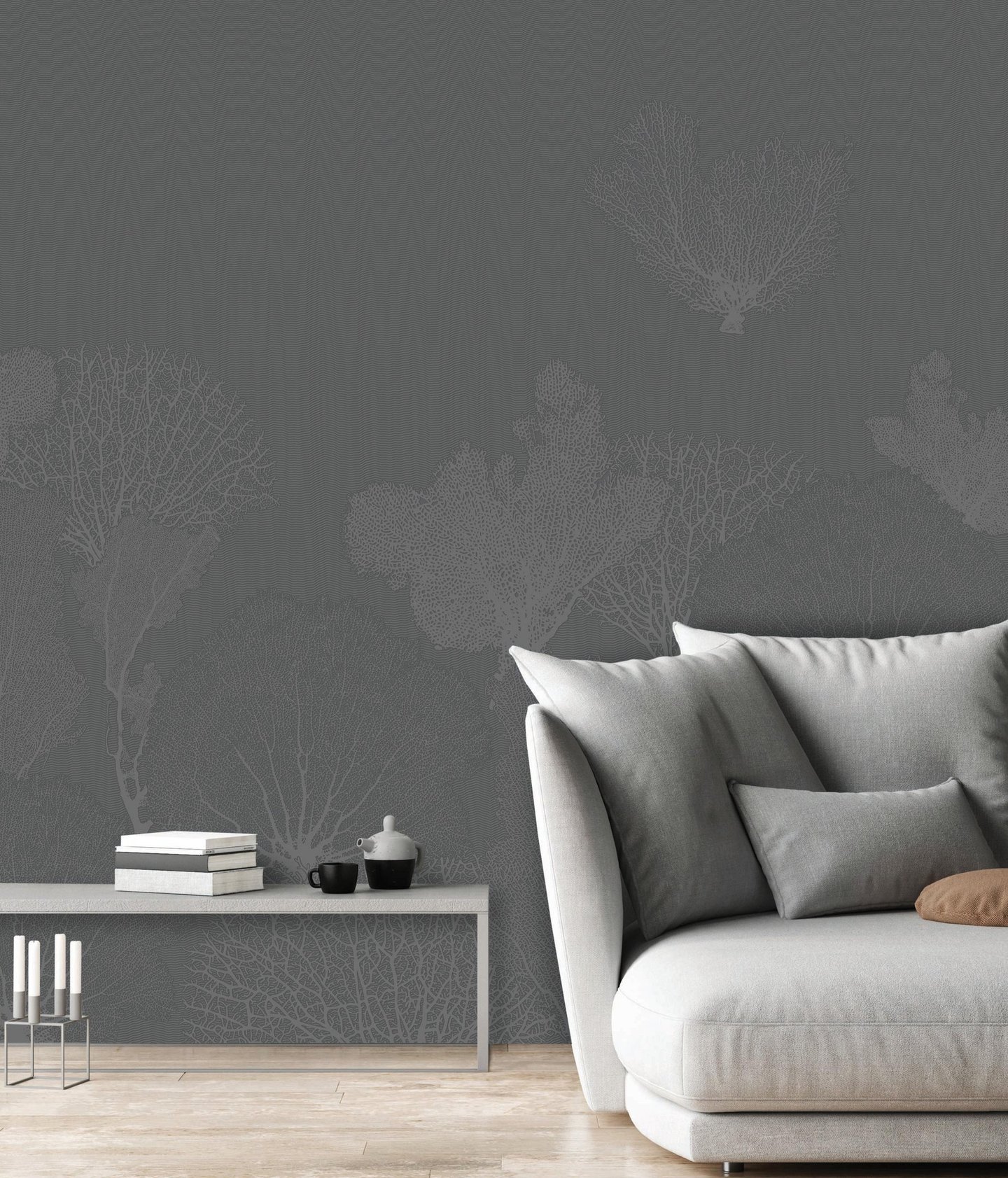 Coral canvas design printed on Dimense Media Matt