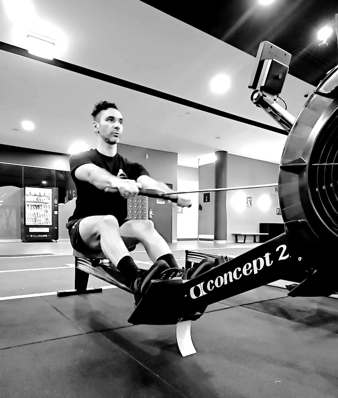 Hyrox Wollongong- person on rower