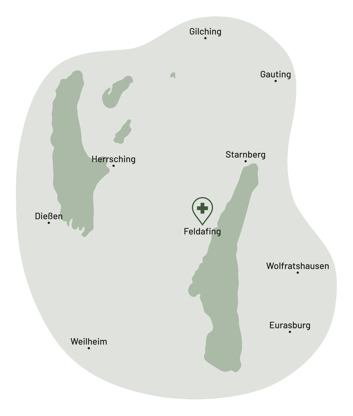 Grafik Einsatzgebiet Fünfseenland