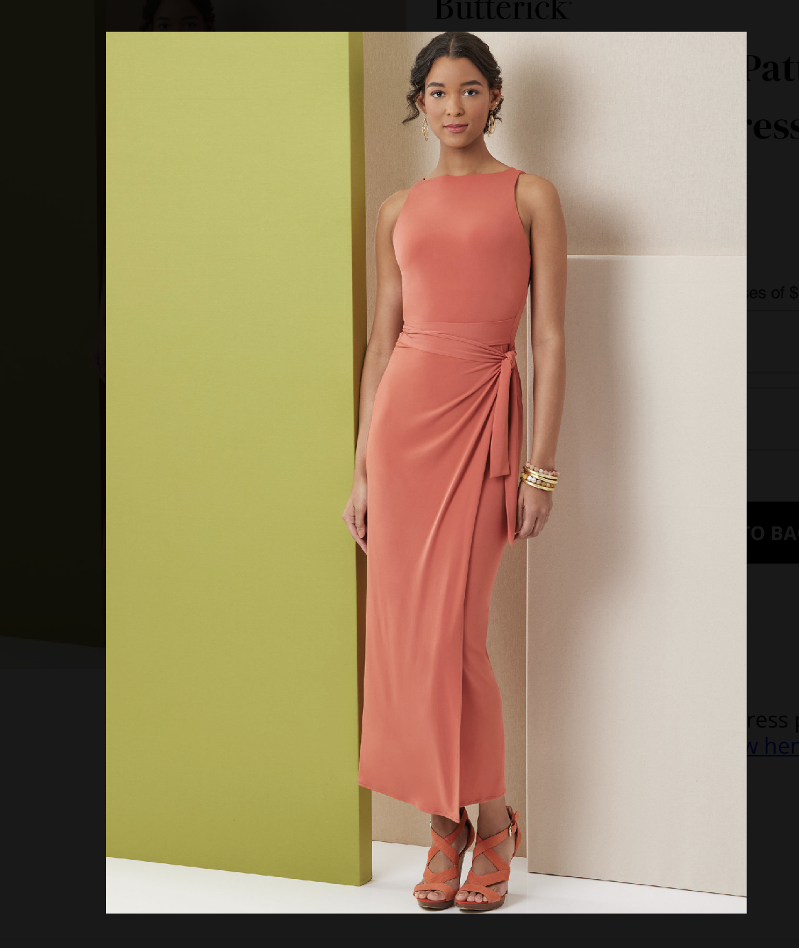 B7040 dress pattern tiracooks