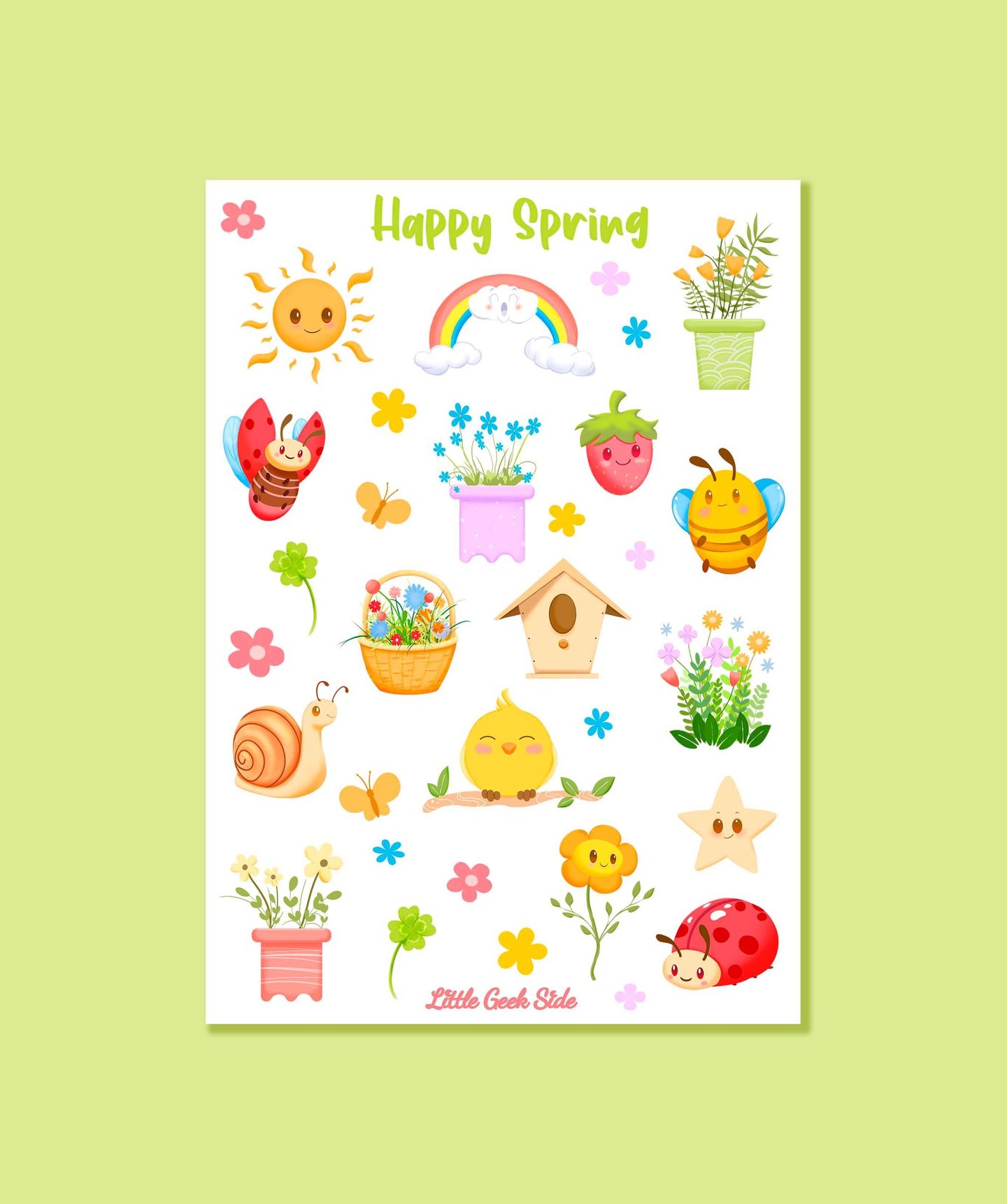 Stickers mignons scrapbooking, planner
