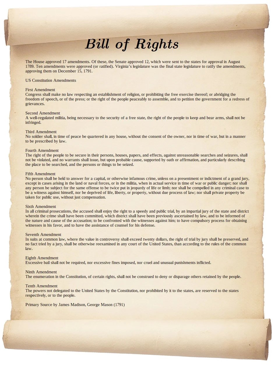 10 original Bill of Rights
