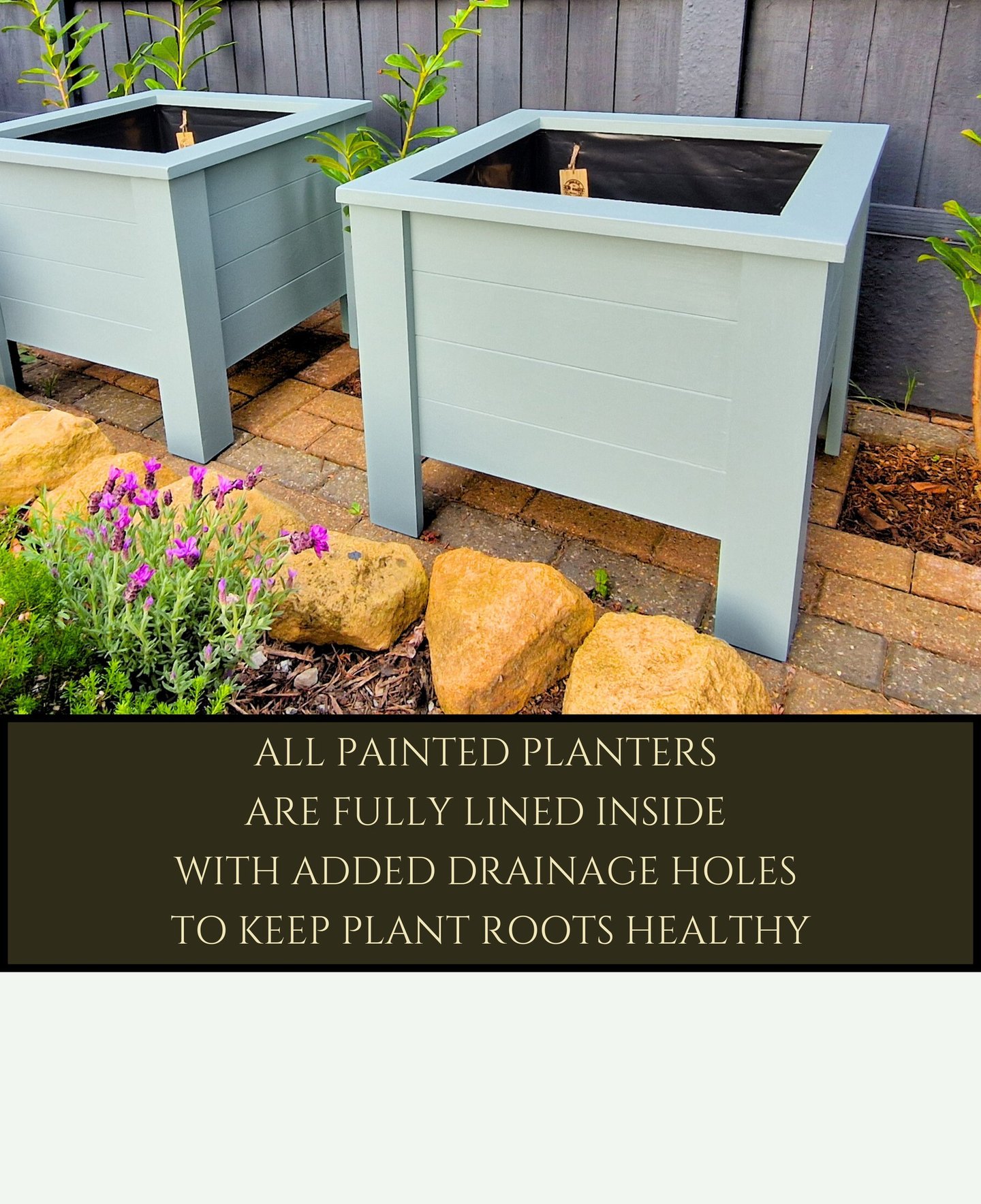 aston design planter painted in farrow and ball