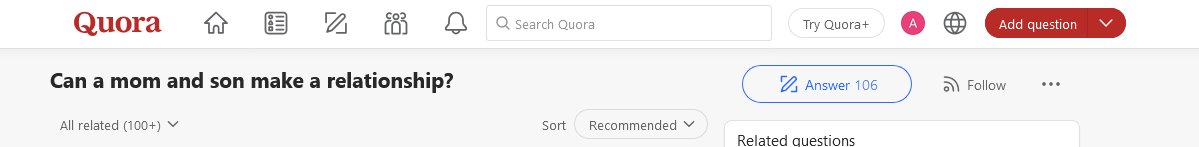 A recent question on Quora, "Can a mom and son make a relationship?", has sparked a crucial conversa