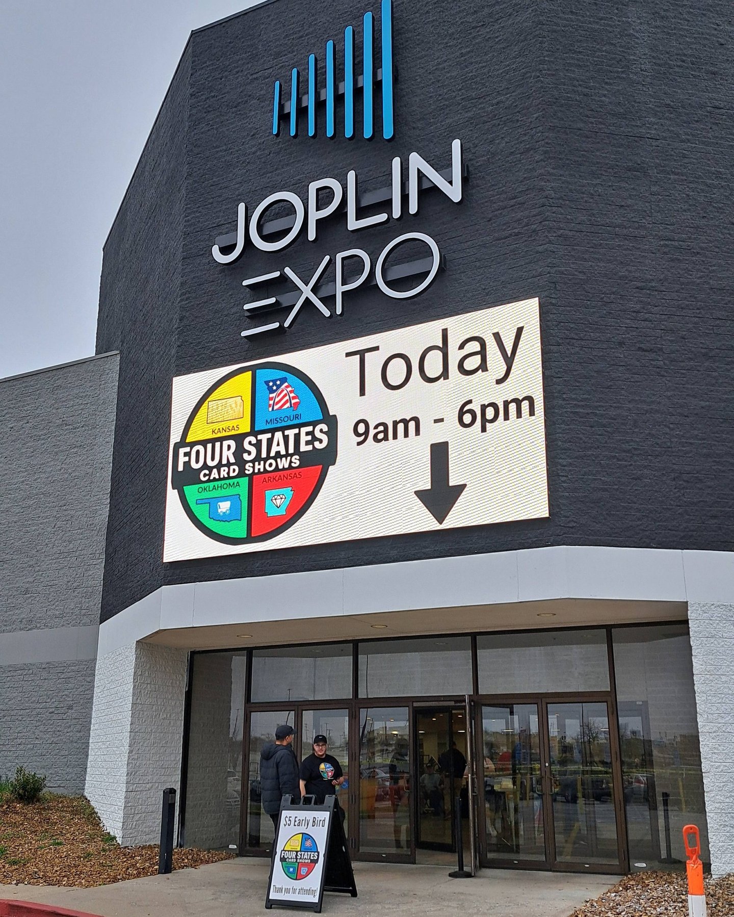 The Joplin Expo Video Board entrance to the 40,000 square foot trade show space